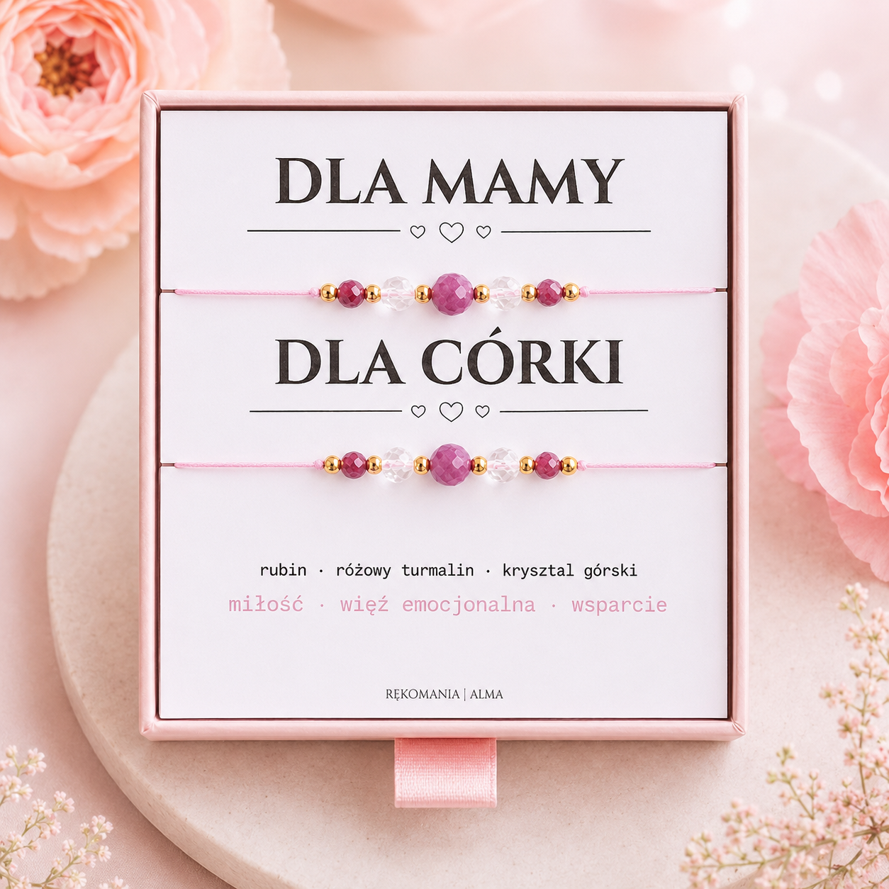 Zestaw bransoletek dla Mamy i Córki