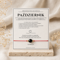 Bransoletka szczęścia - Październik z turmalinem