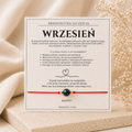 Bransoletka szczęścia - Wrzesień z szafirem