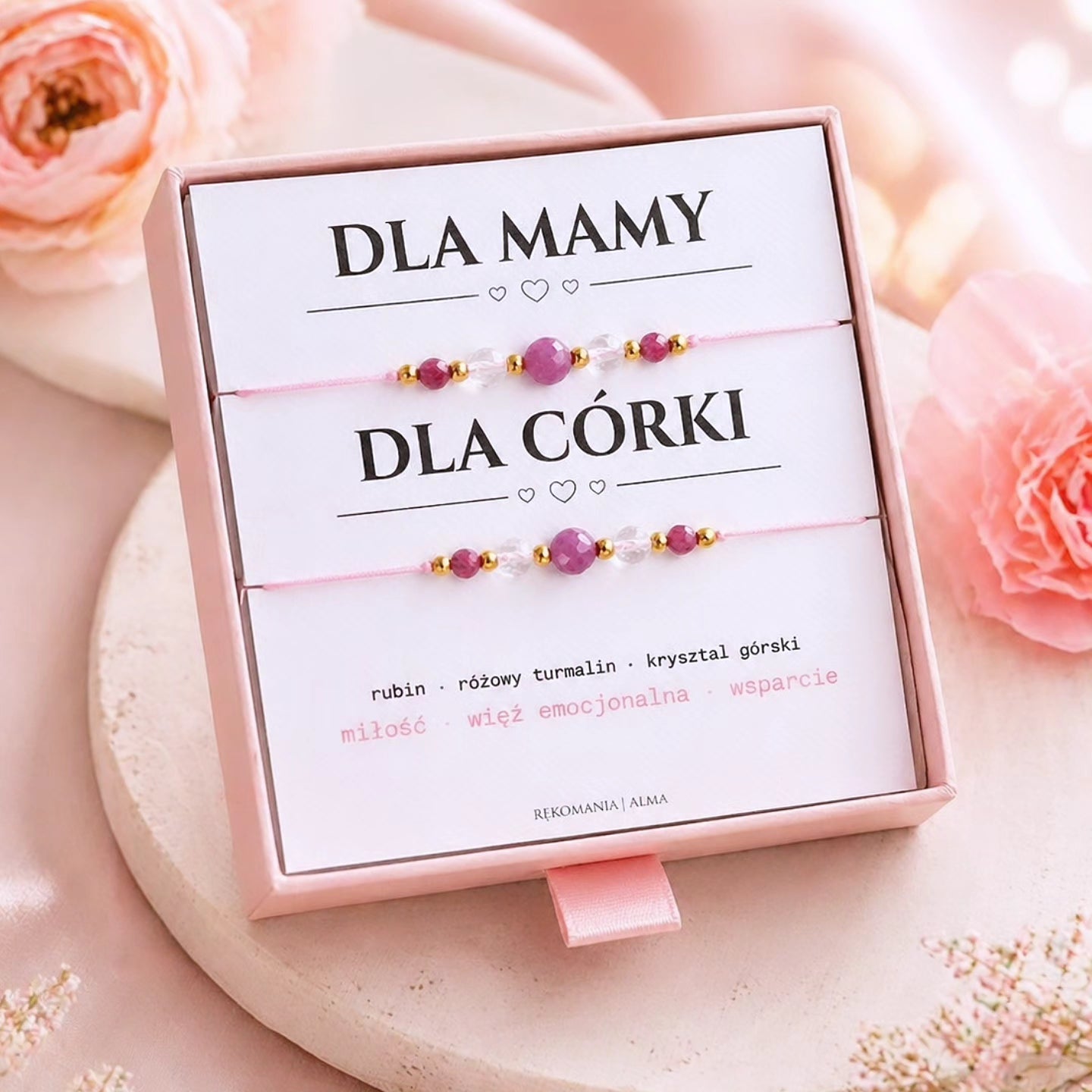 Zestaw bransoletek dla Mamy i Córki