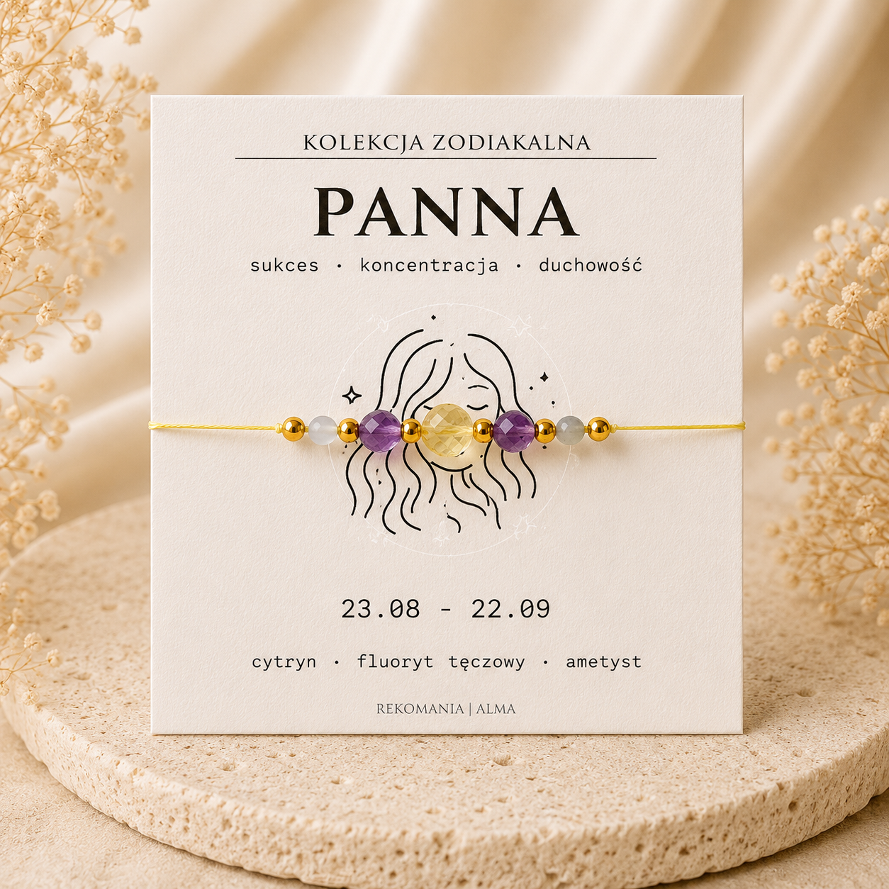 Bransoletka zodiakalna - Panna