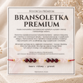 Bransoletka premium - kwarc różowy i granat