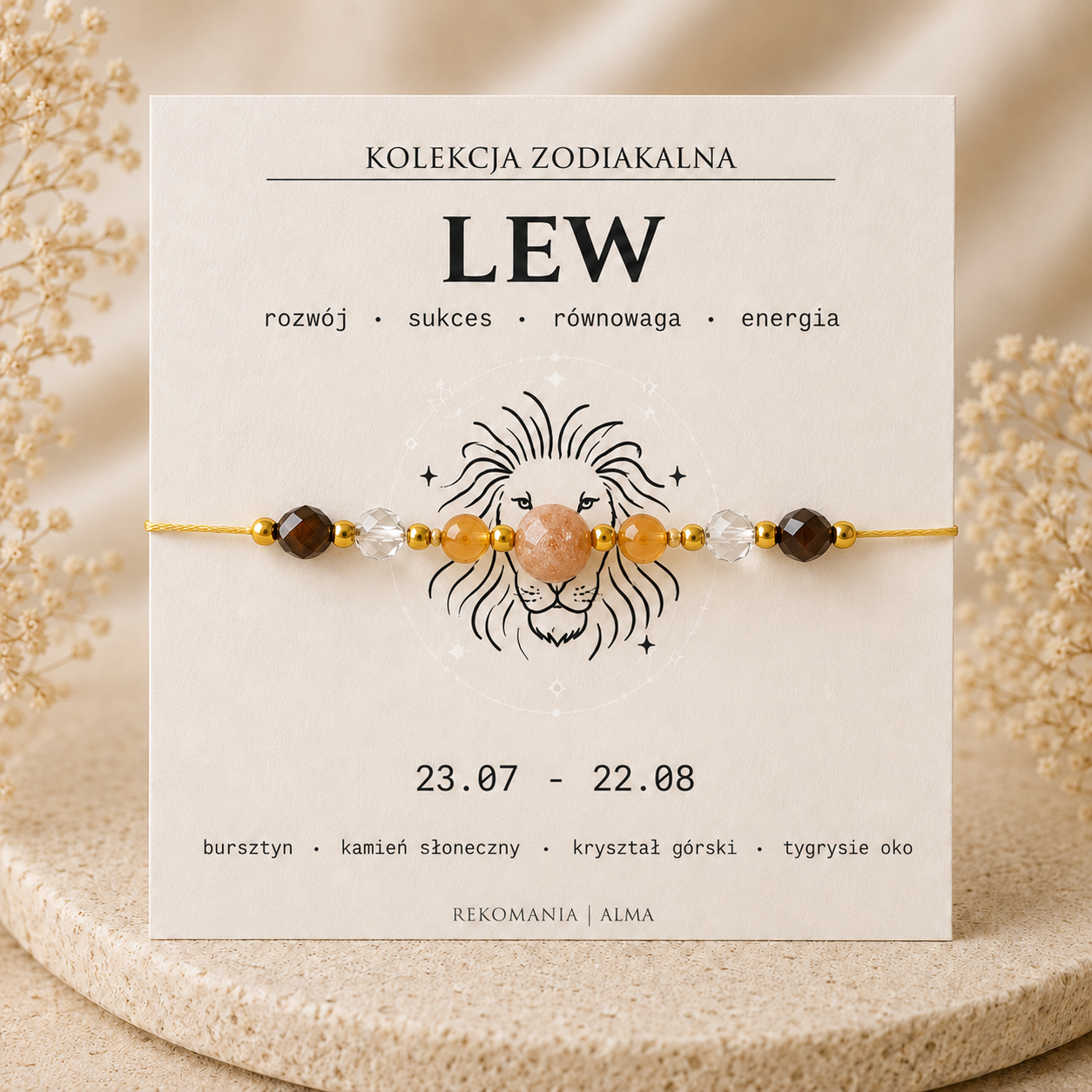 Bransoletka zodiakalna - Lew