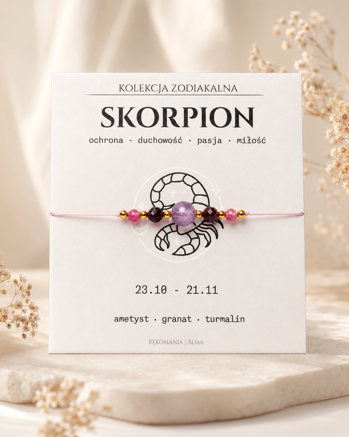 Bransoletka zodiakalna - Skorpion