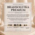 Bransoletka premium - noc Kairu, labradoryt, kryształ górski i hematyt
