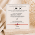 Bransoletka szczęścia - lipiec z rubinem