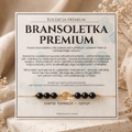 Bransoletka premium - cytryn i czarny turmalin
