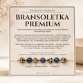 Bransoletka premium - jaspis dalmatyński i sodalit