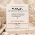 Bransoletka szczęścia - Marzec z akwamarynem